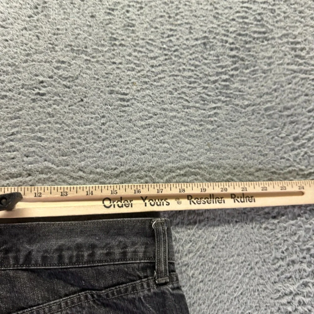 Banana Republic Jeans Mens 34x26 Black Cotton Denim Straight Leg Travel Workwear